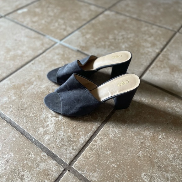 Blue/grey heel/mule - Picture 2 of 4
